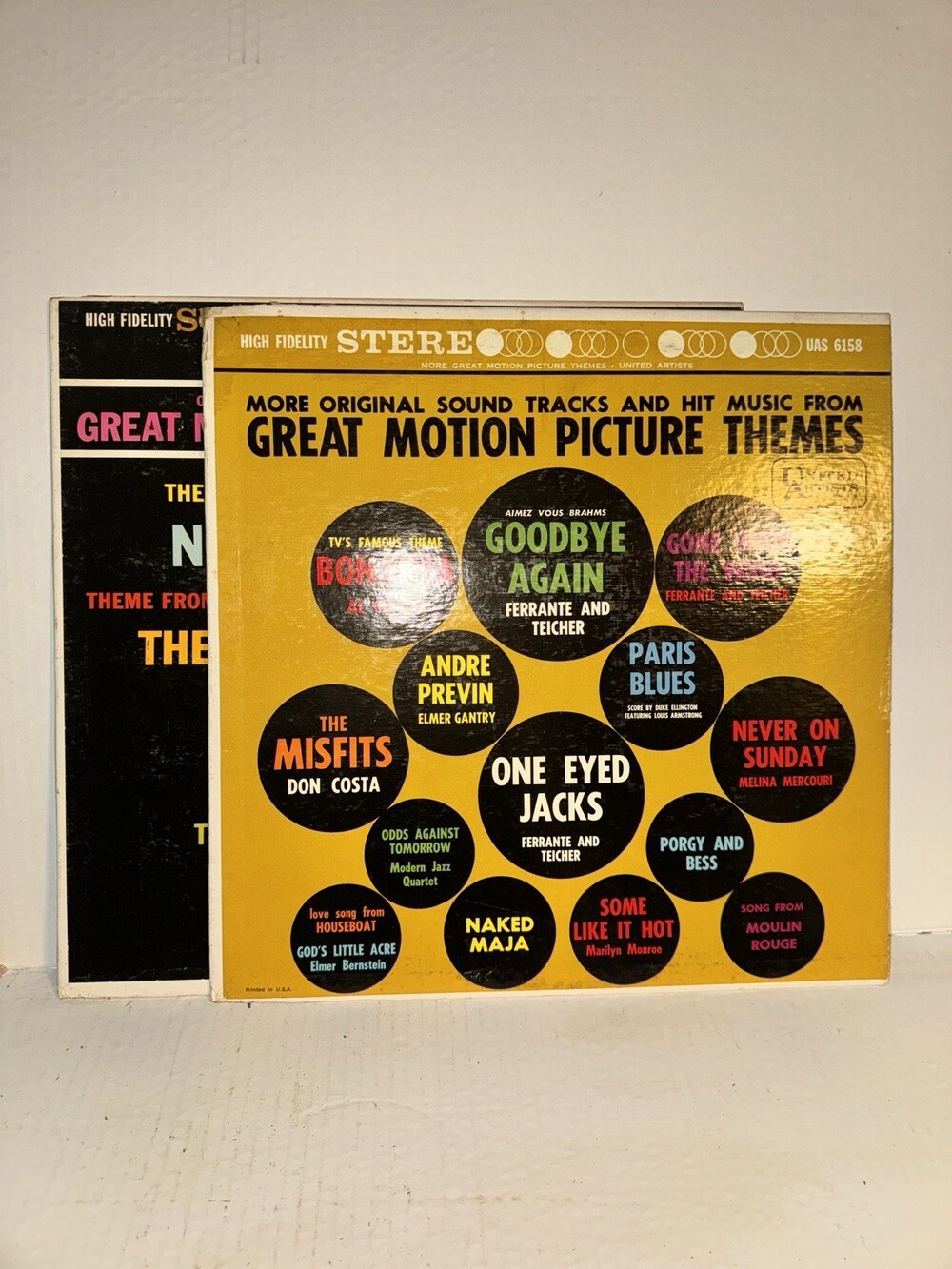 Vintage Great Motion Picture Themes Vinyl Records United Artists Stereo Lot 2